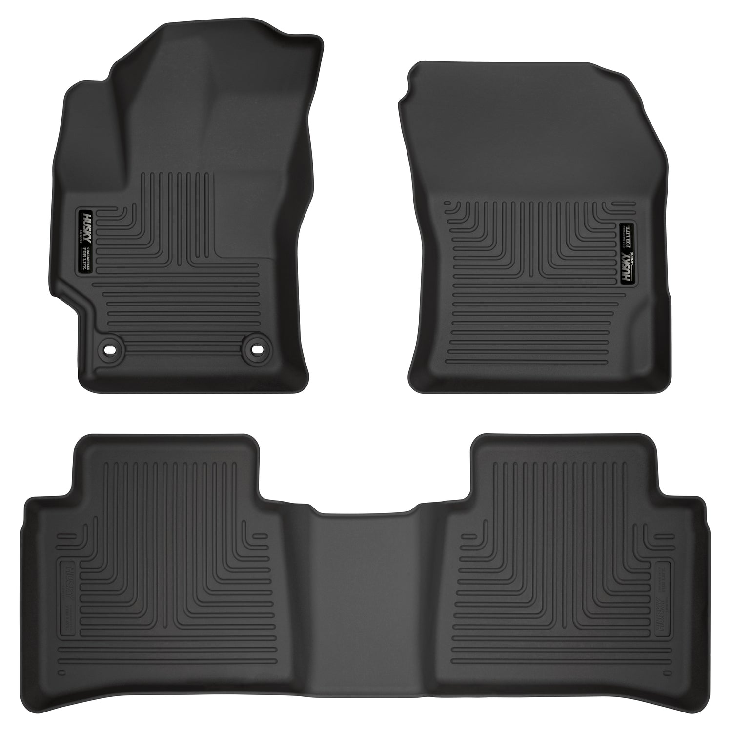 Weatherbeater Front & 2nd Seat Floor Liners For 2020-2025 Corolla Husky Liners