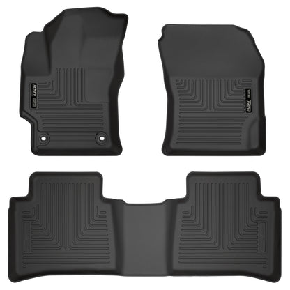 Weatherbeater Front & 2nd Seat Floor Liners For 2020-2025 Corolla Husky Liners