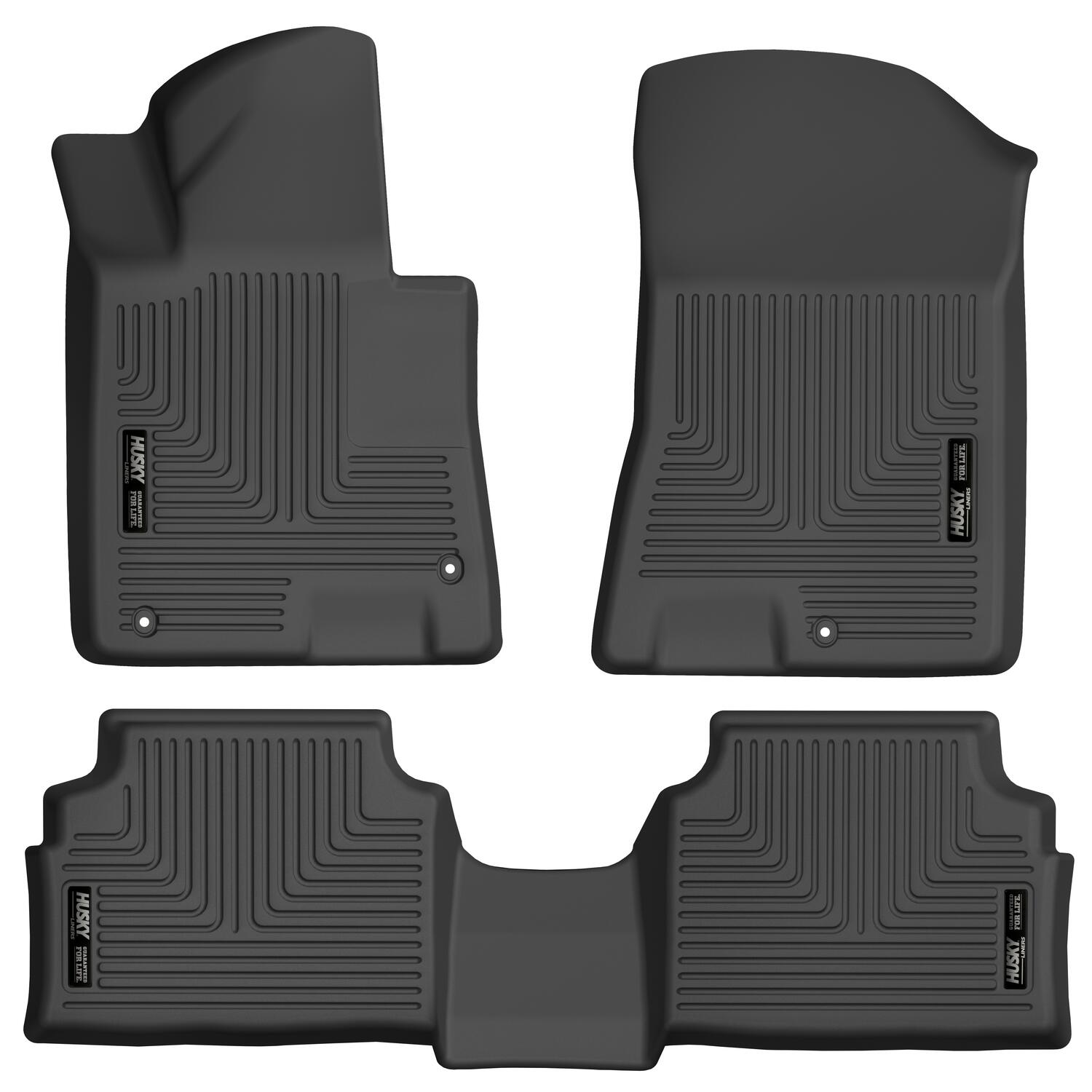 Weatherbeater Front & 2nd Seat Floor Liners For 2020-2025 Sonata/K5 Husky Liners