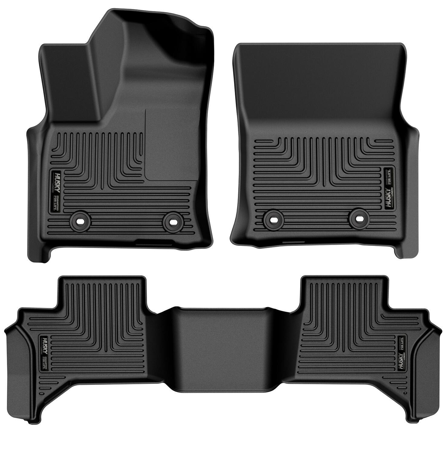 Weatherbeater Front & 2nd Seat Floor Liners For 2022-2025 LX600 Husky Liners
