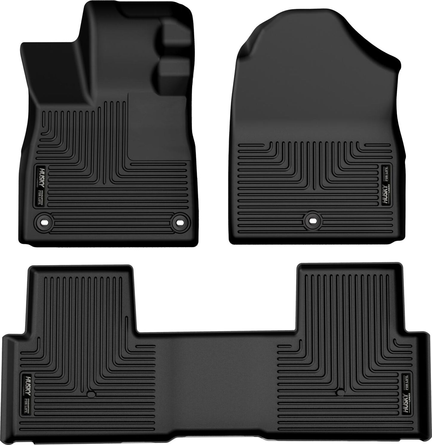 Weatherbeater Front & 2nd Seat Floor Liners For 2023-2026 Pilot Husky Liners