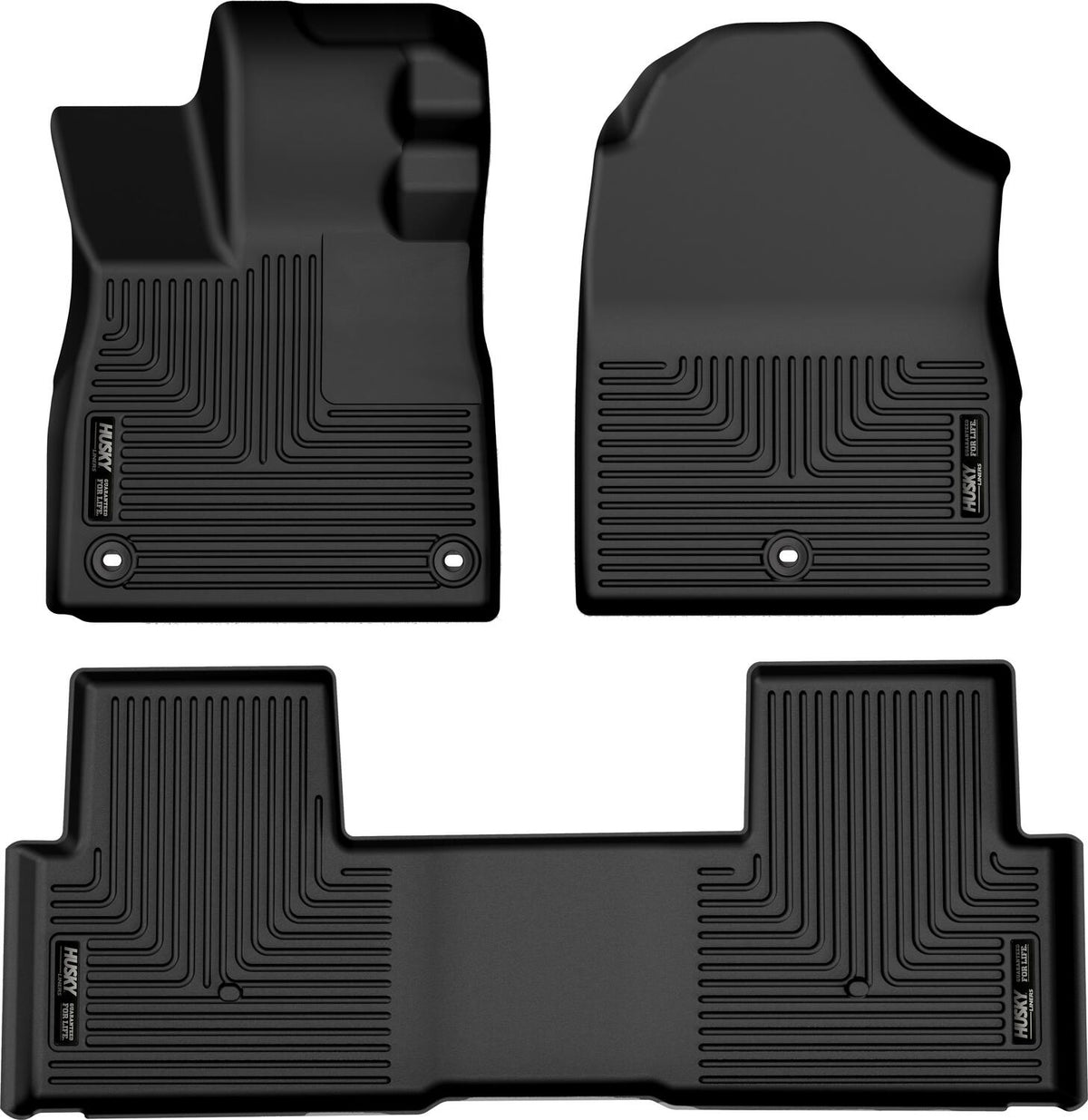 Weatherbeater Front & 2nd Seat Floor Liners For 2023-2026 Pilot Husky Liners