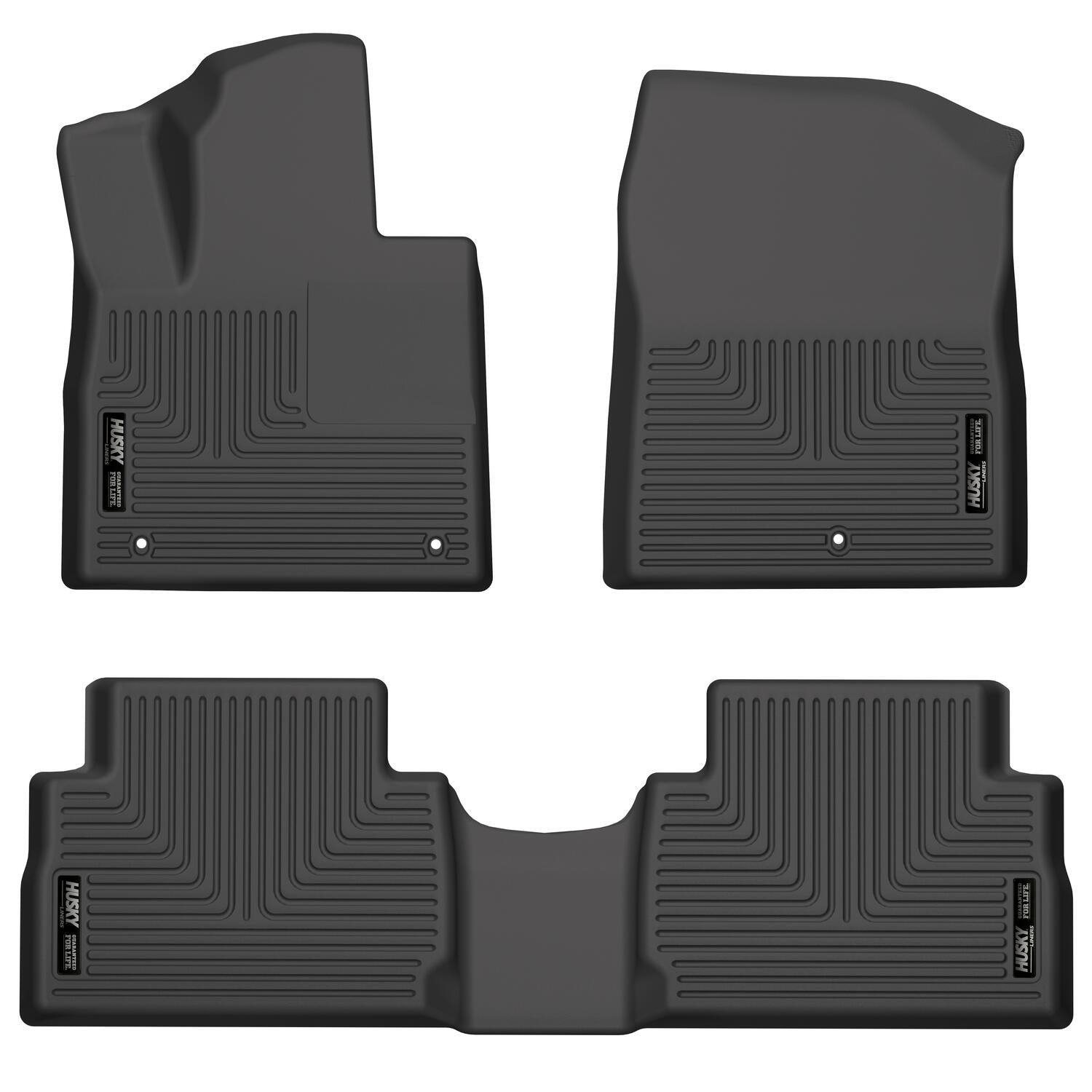 Weatherbeater Front & 2nd Seat Floor Liners For 2021-2023 Santa Fe Husky Liners