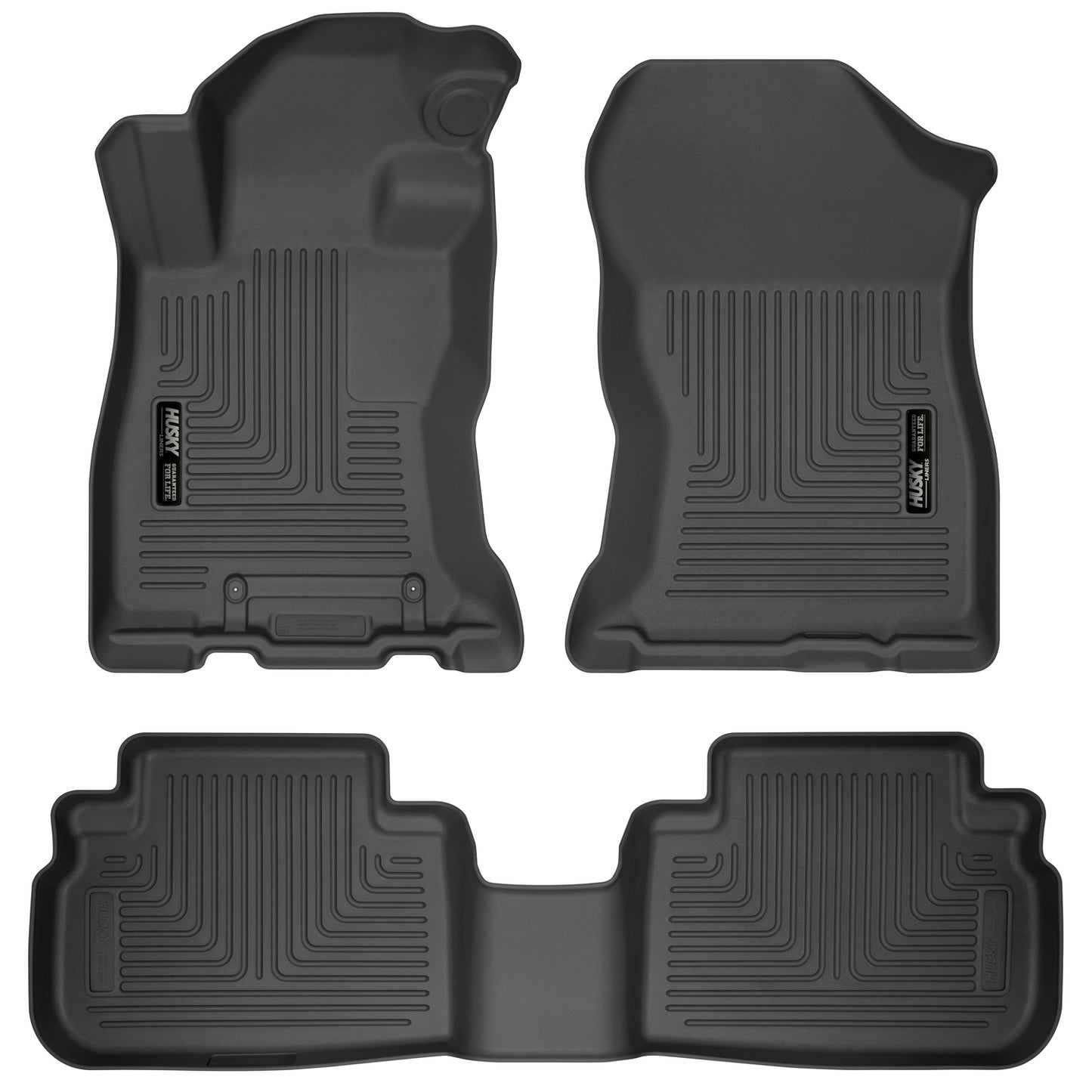 Weatherbeater Front & 2nd Seat Floor Liners For 2019-2024 Forester Husky Liners