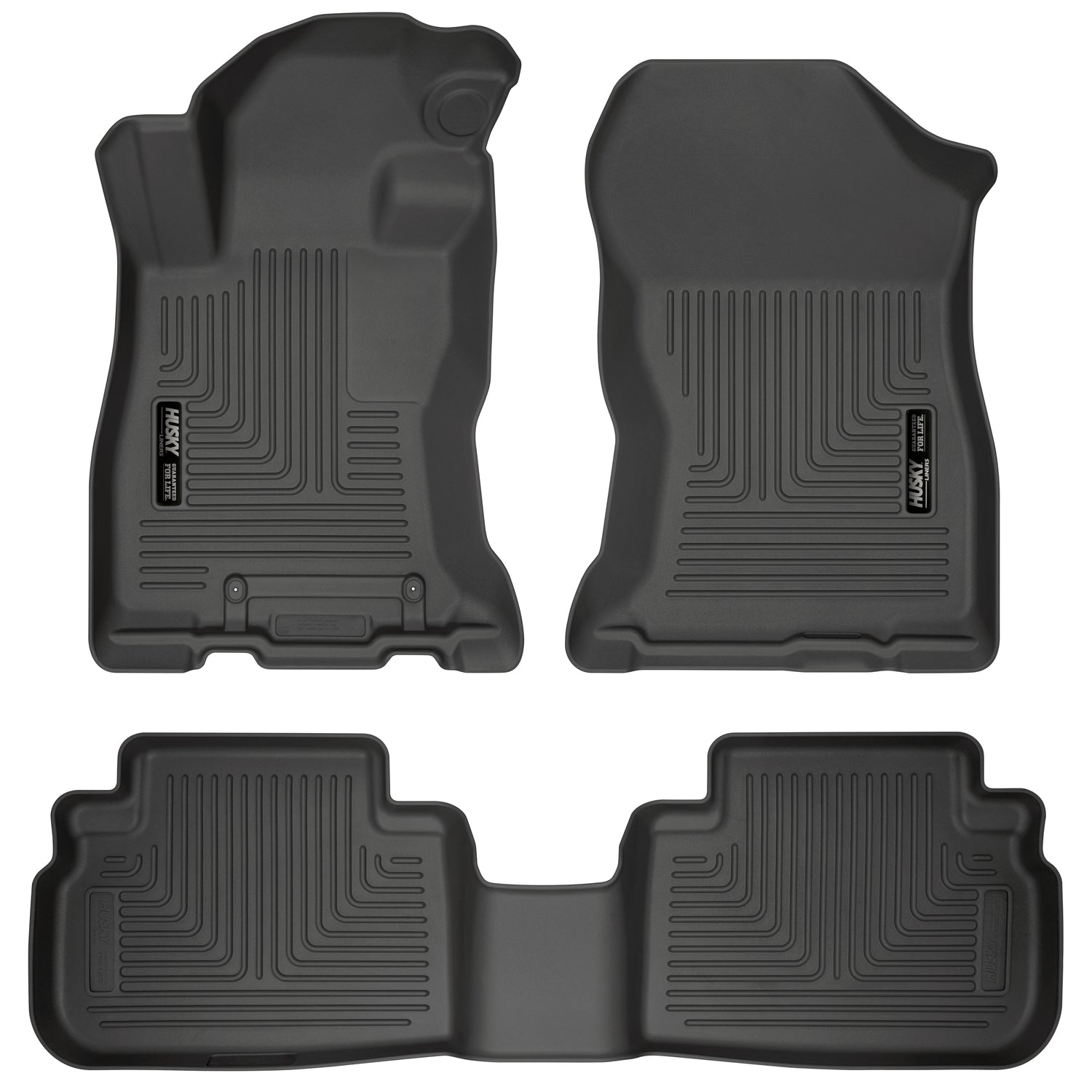 Weatherbeater Front & 2nd Seat Floor Liners For 2019-2024 Forester Husky Liners