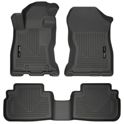 Weatherbeater Front & 2nd Seat Floor Liners For 2019-2024 Forester Husky Liners