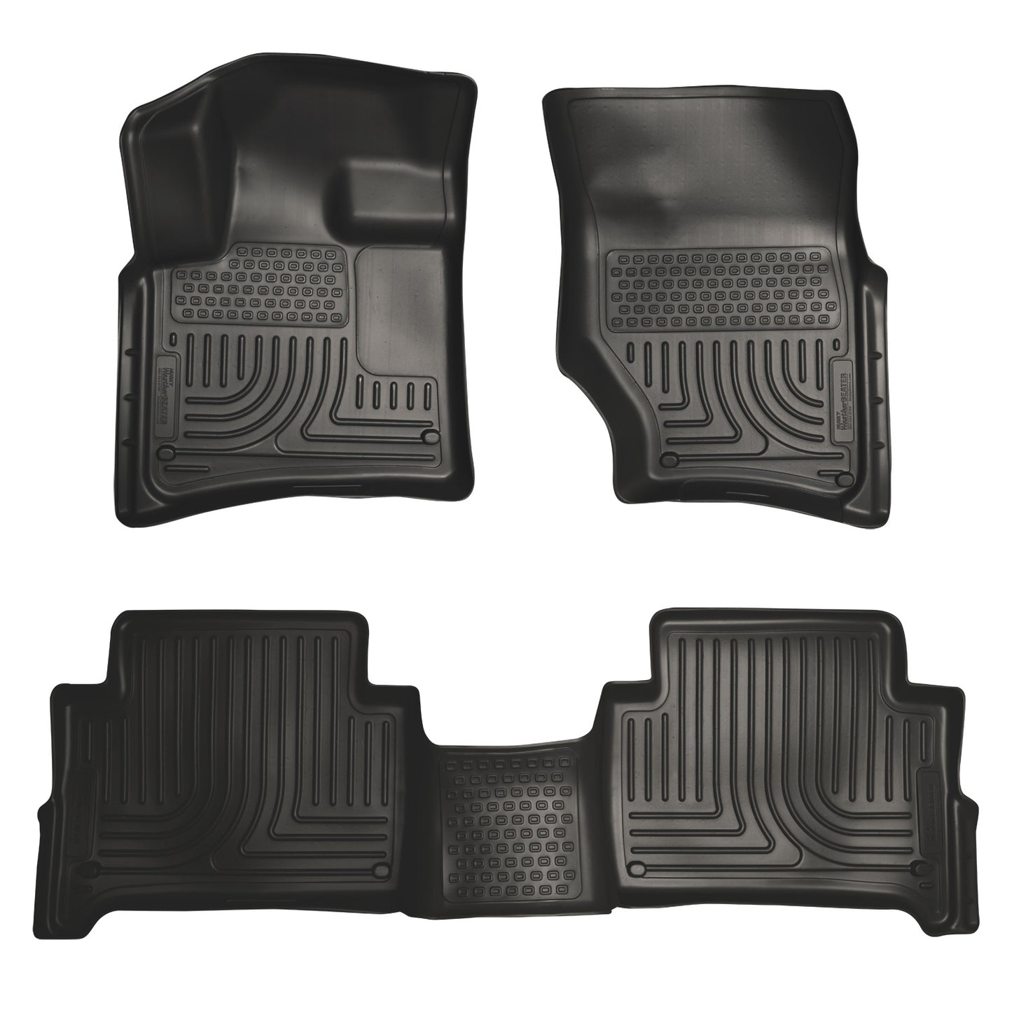 Weatherbeater Front & 2nd Seat Floor Liners For 2007-2015 Q7 Husky Liners