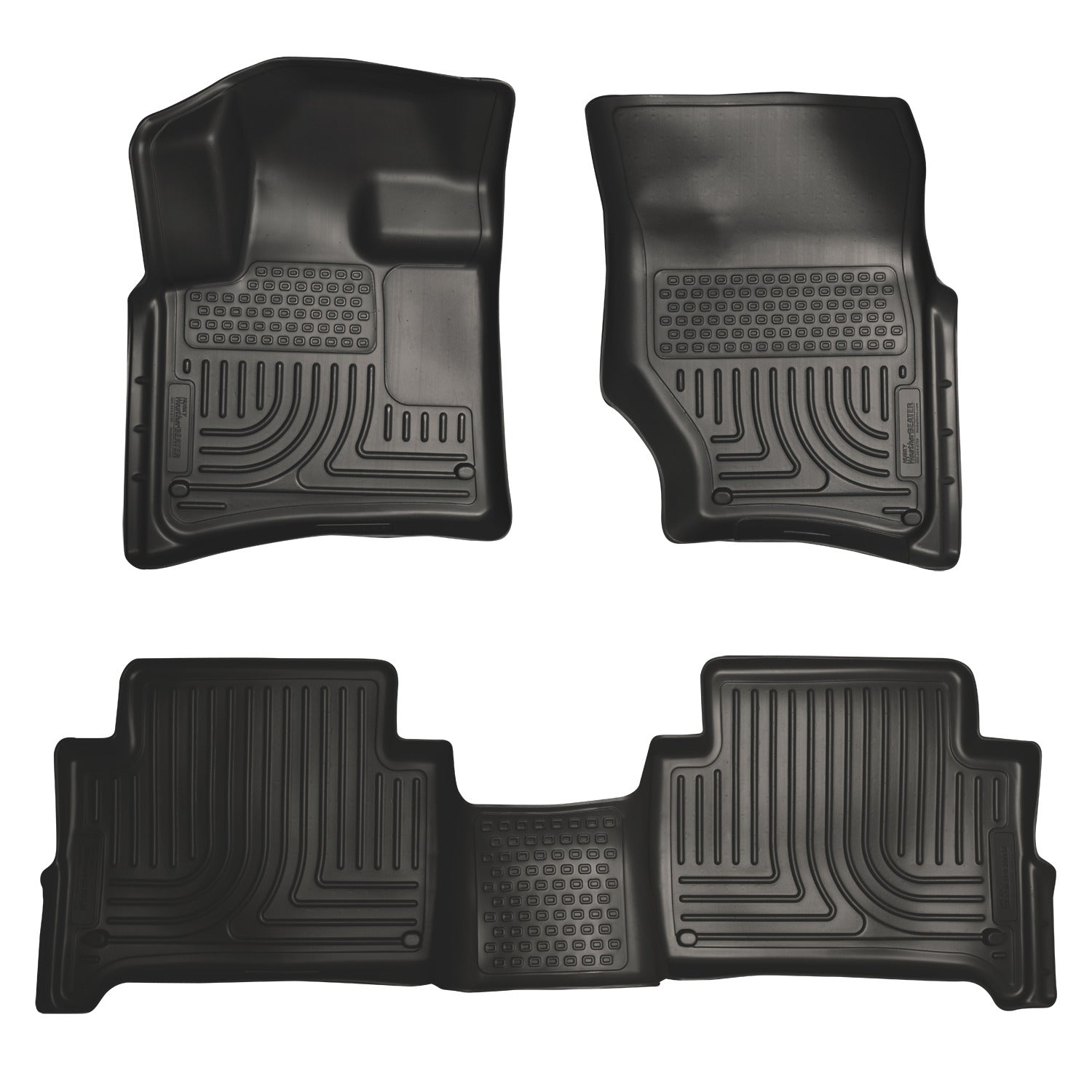 Weatherbeater Front & 2nd Seat Floor Liners For 2007-2015 Q7 Husky Liners