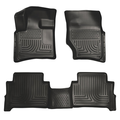 Weatherbeater Front & 2nd Seat Floor Liners For 2007-2015 Q7 Husky Liners