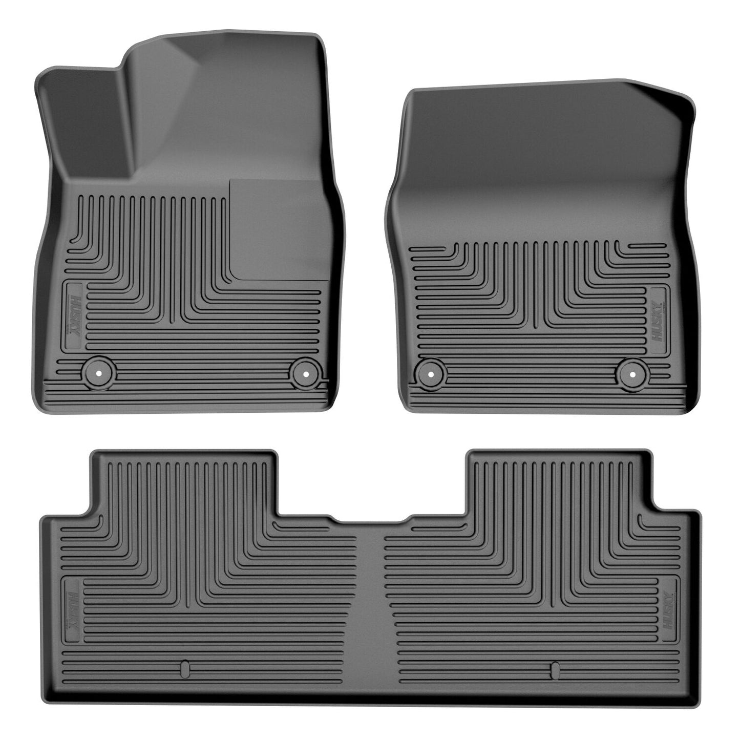 Weatherbeater Front & 2nd Seat Floor Liners For 2022-2025 EV6 Husky Liners