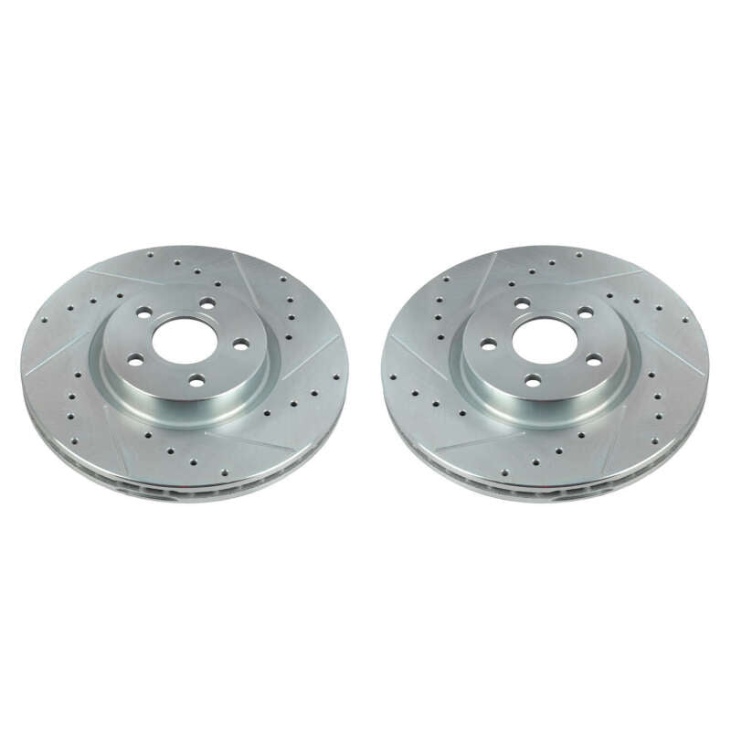 Power Stop 18-20 Ford Transit Connect Front Evolution Drilled & Slotted Rotors - Pair