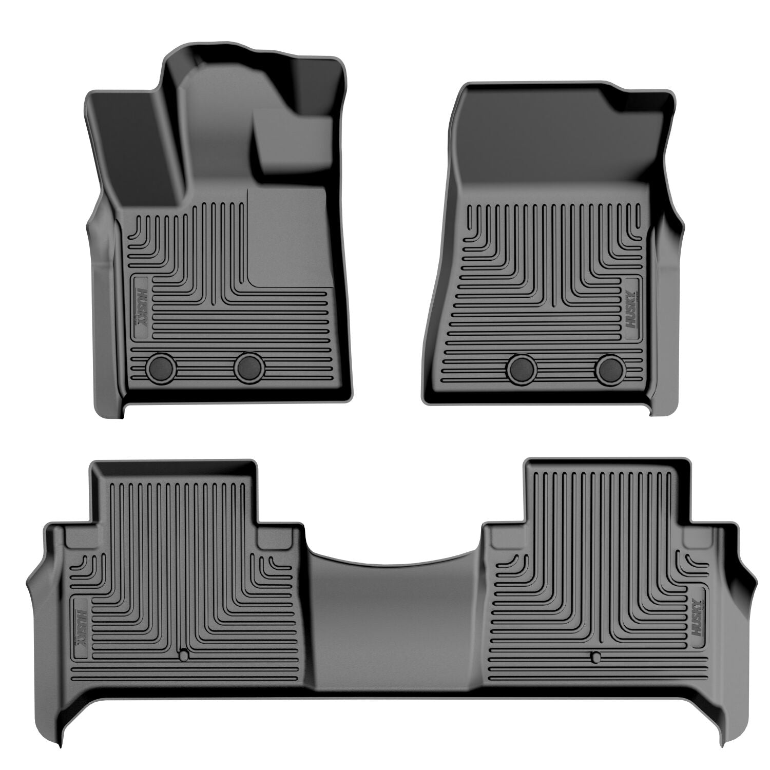 Weatherbeater Front & 2nd Seat Floor Liners For 2025 QX80/Armada Husky Liners