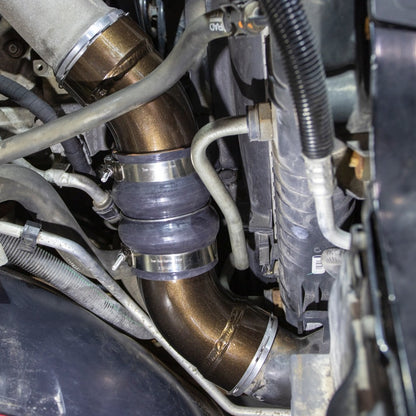 Wehrli 06-10 GM Duramax LBZ/LMM Passenger Side 3.5in Intercooler Pipe - Candy Teal