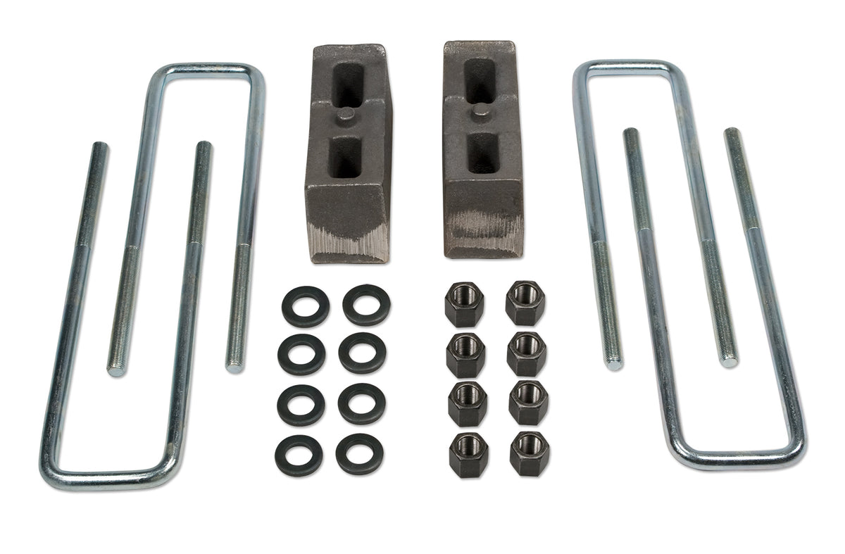 Rear Block & U-Bolt Kit 3 Inch 01-10 Chevy Silverado/GMC Sierra 3500 / 3500HD 4WD Tuff Country