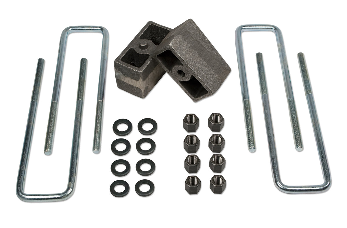 3 Inch Rear Block & U-Bolt Kit 88-98 Chevy/GMC Truck 1500 2500 & 3500 4WD 92-98 Chevy/GMC Suburban 1500 & 2500 4WD/94-98 Tahoe/Yukon 4WD Tuff Country