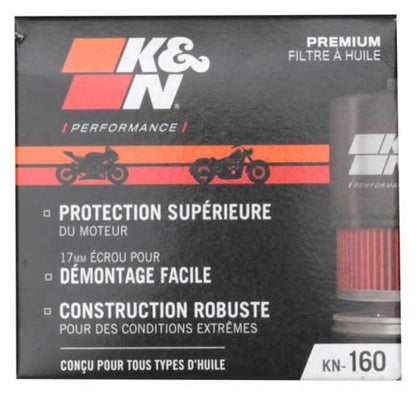 K&N Oil Filter for 2005-2014 BMW K1200 GT/R/RS/S/ K1300 GT/R/S/ R1200 GS/R/RT S1000RR