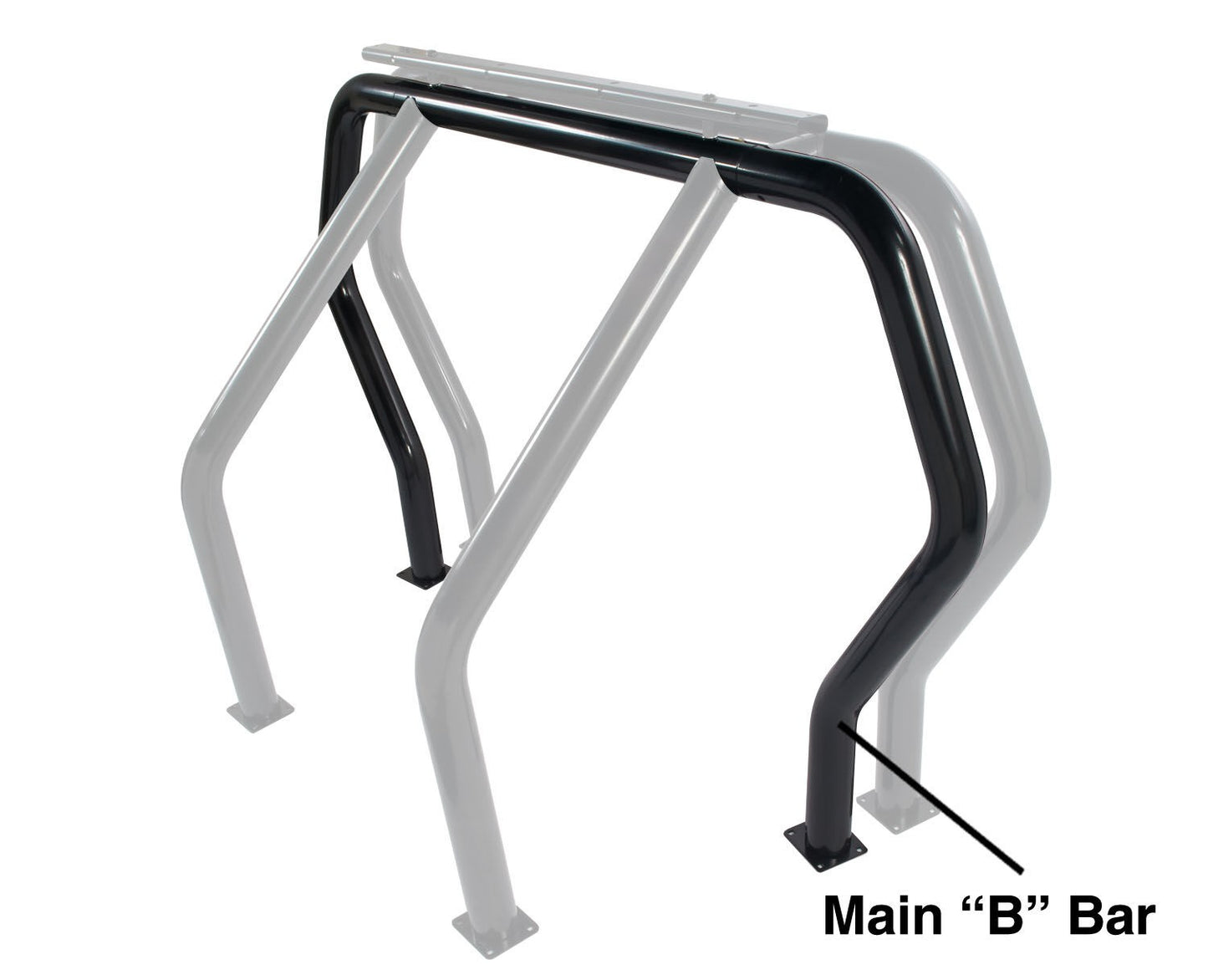 Bed Bar Component B Main Bar Black Powdercoat 2004-2014 Ford F-150 Go Rhino