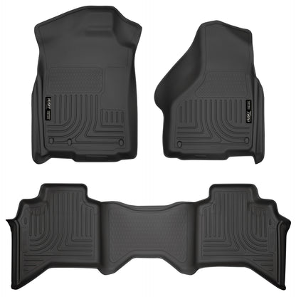 Weatherbeater Front & 2nd Seat Floor Liners For 2002-2009 Ram 1500/2500/3500 Husky Liners