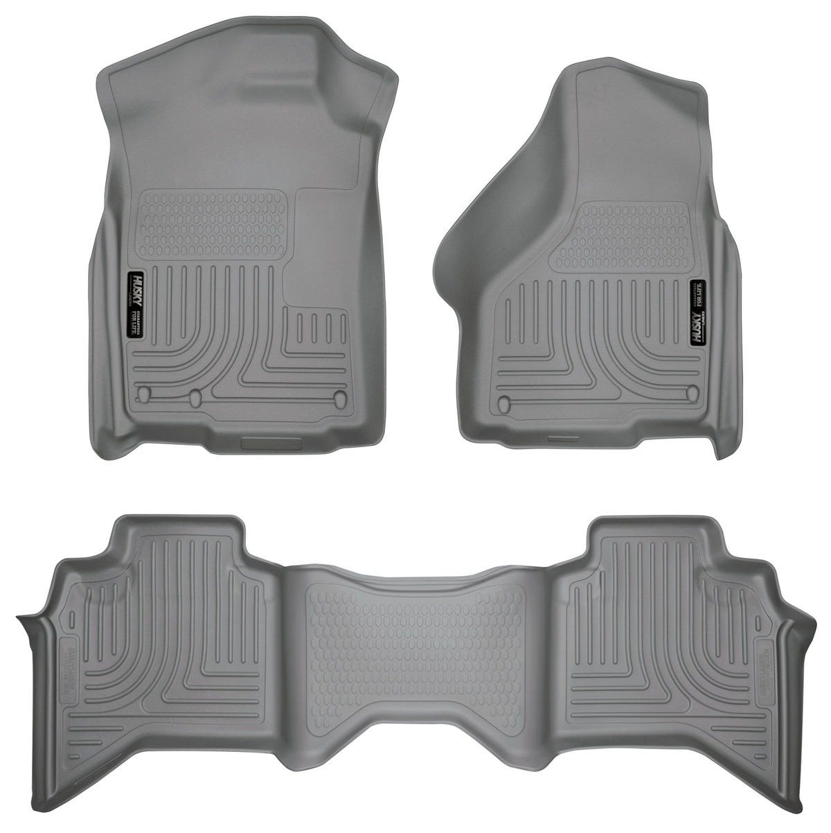 Weatherbeater Front & 2nd Seat Floor Liners For 2002-2009 Ram 1500/2500/3500 Husky Liners