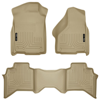 Weatherbeater Front & 2nd Seat Floor Liners For 2002-2009 Ram 1500/2500/3500 Husky Liners