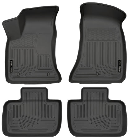 Weatherbeater Front & 2nd Seat Floor Liners For 2011-2023 300/Charger RWD Husky Liners