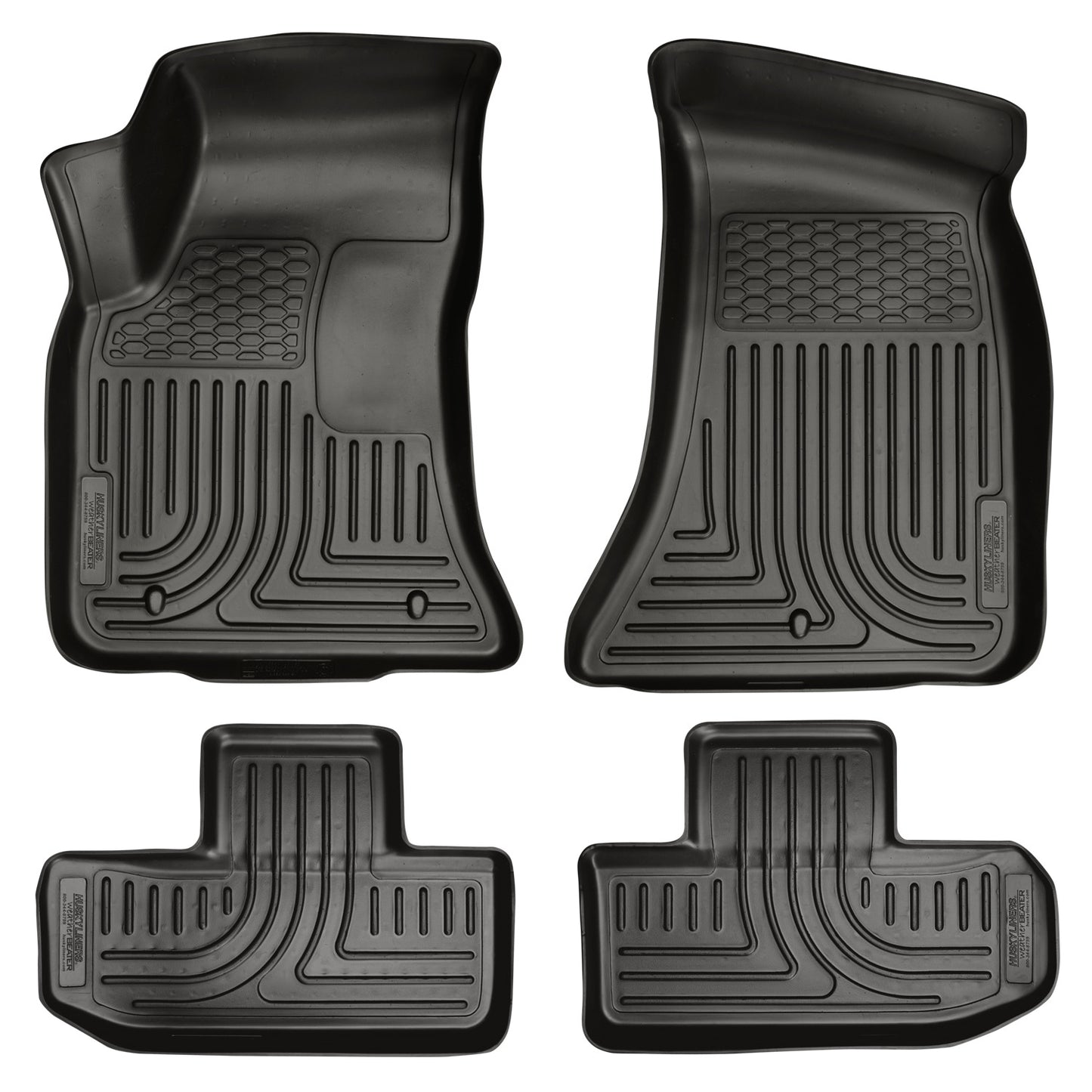 Weatherbeater Front & 2nd Seat Floor Liners For 2011-2015 Challenger Husky Liners