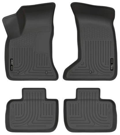 Weatherbeater Front & 2nd Seat Floor Liners For 2011-2023 300/Charger AWD Husky Liners