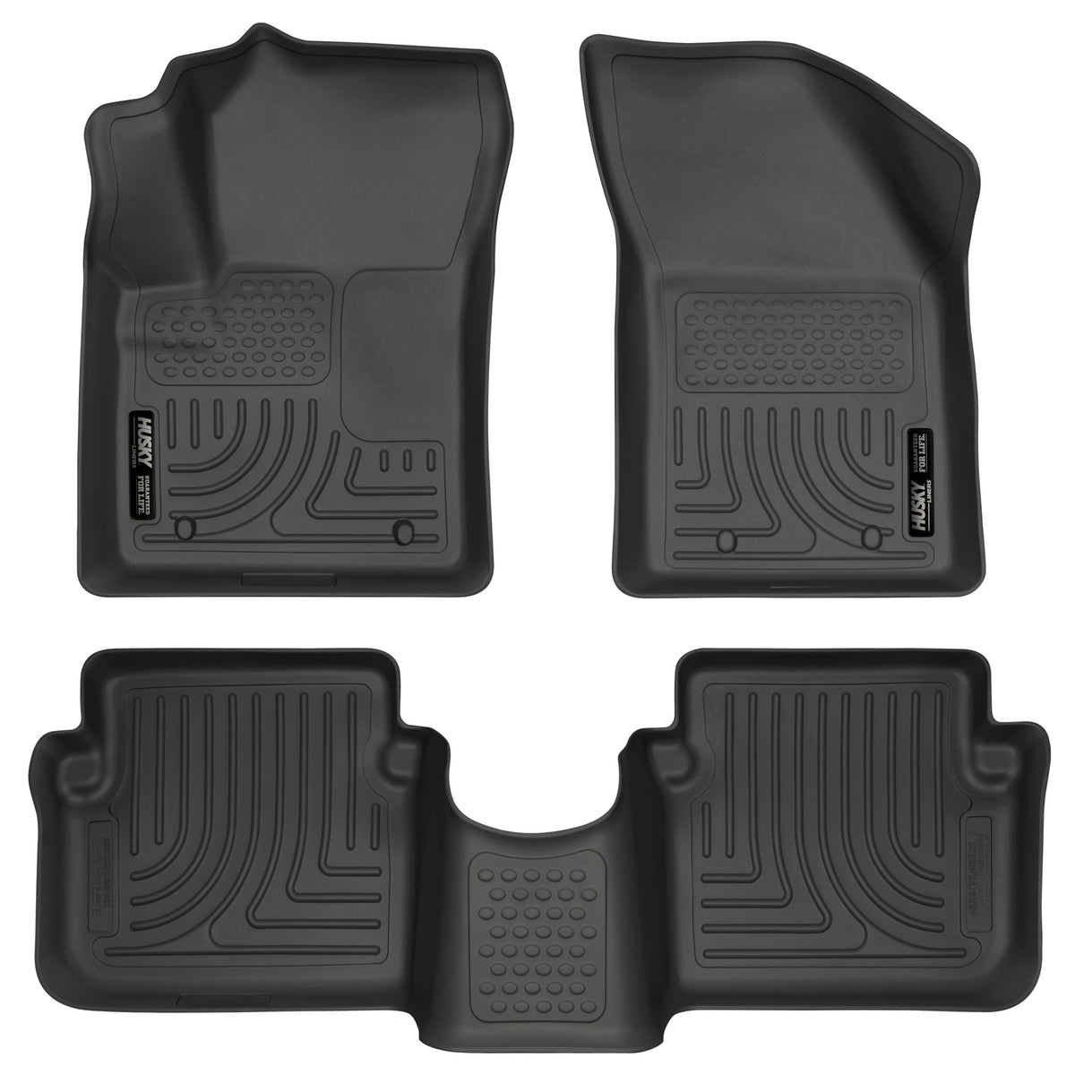 Weatherbeater Front & 2nd Seat Floor Liners For 2011-2014 200/Avenger Husky Liners
