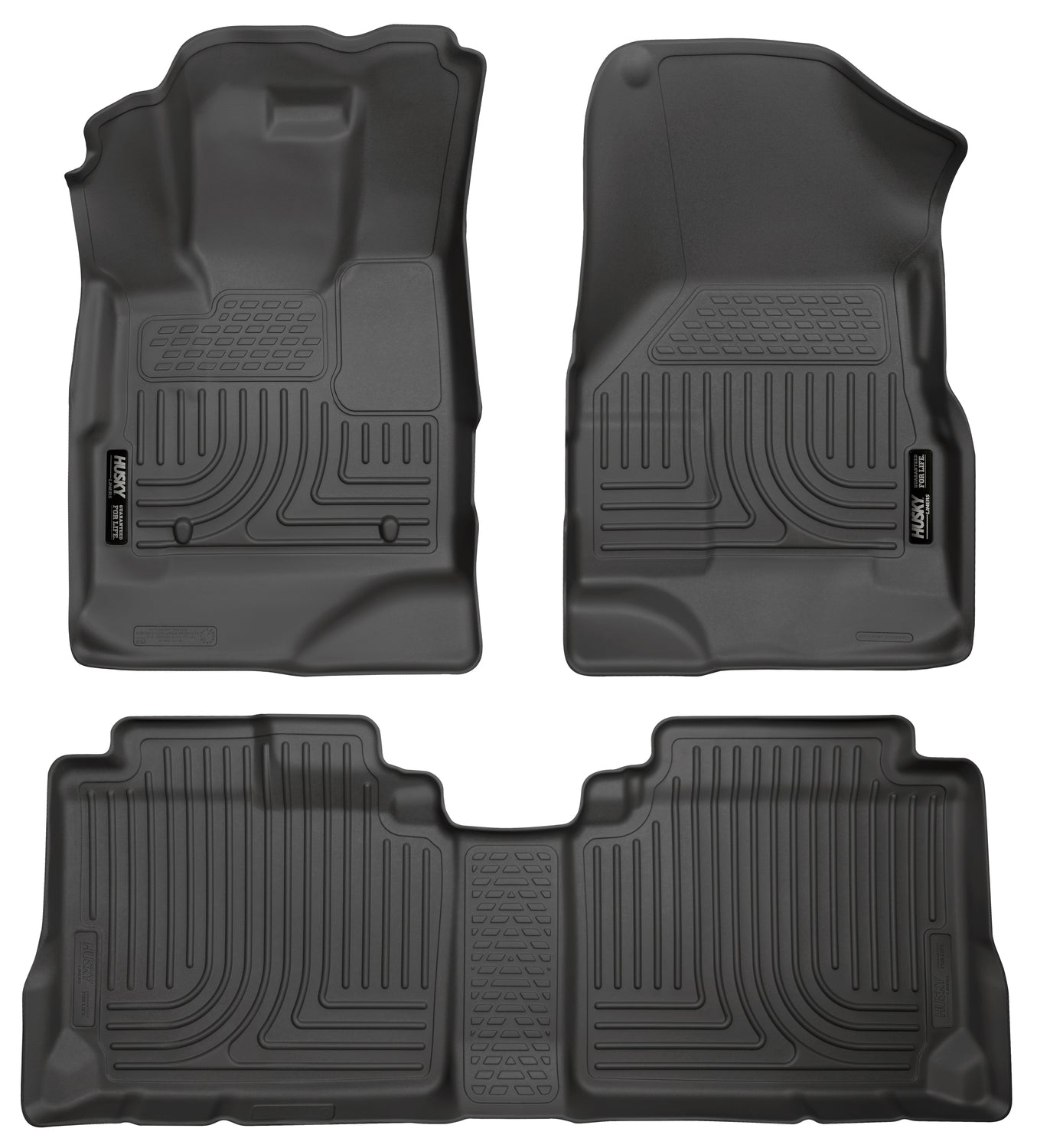 Weatherbeater Front & 2nd Seat Floor Liners For 2010-2017 Equinox/Terrain Husky Liners