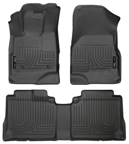 Weatherbeater Front & 2nd Seat Floor Liners For 2010-2017 Equinox/Terrain Husky Liners