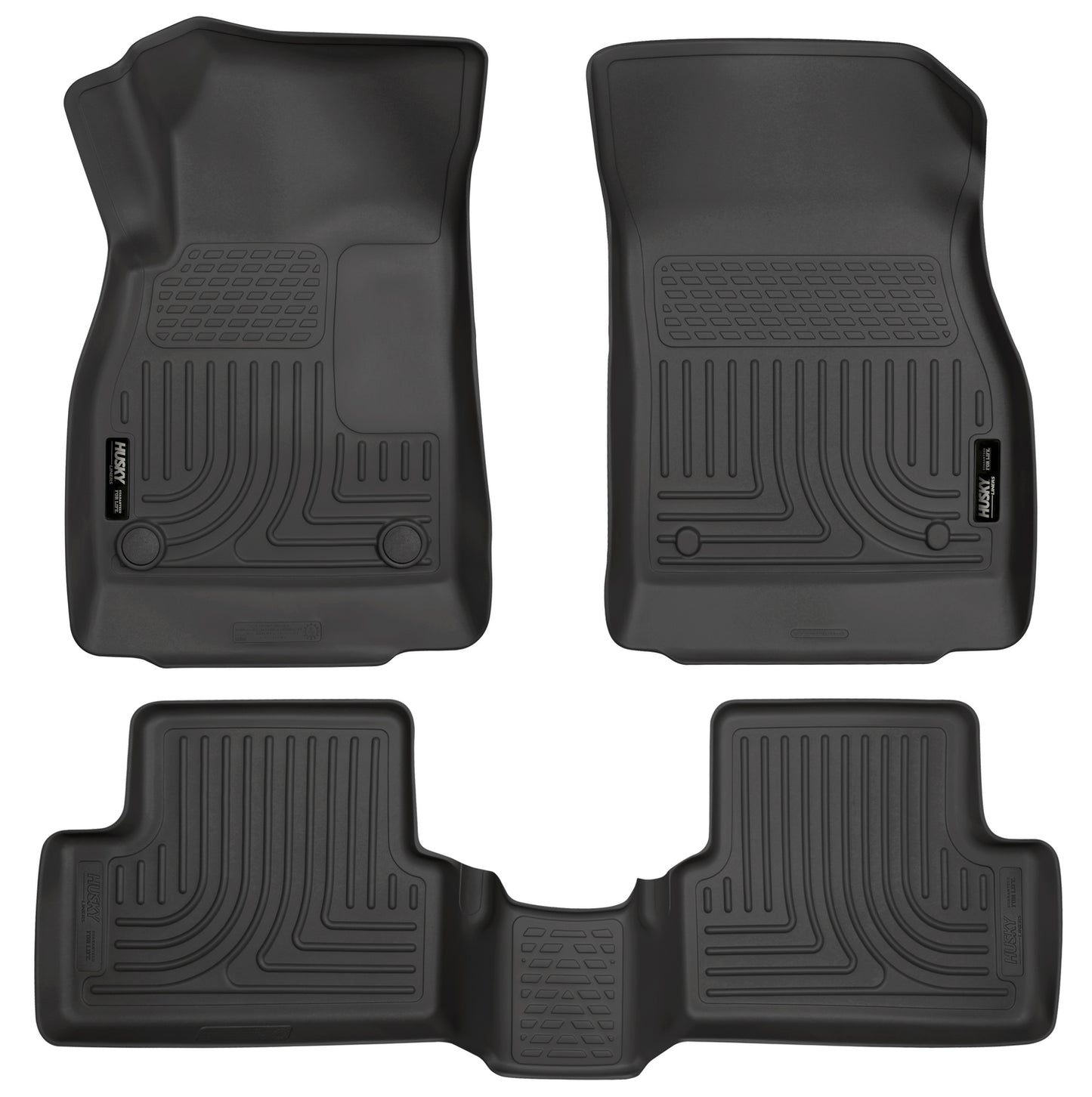 Weatherbeater Front & 2nd Seat Floor Liners For 2011-2016 Cruze Limited Husky Liners