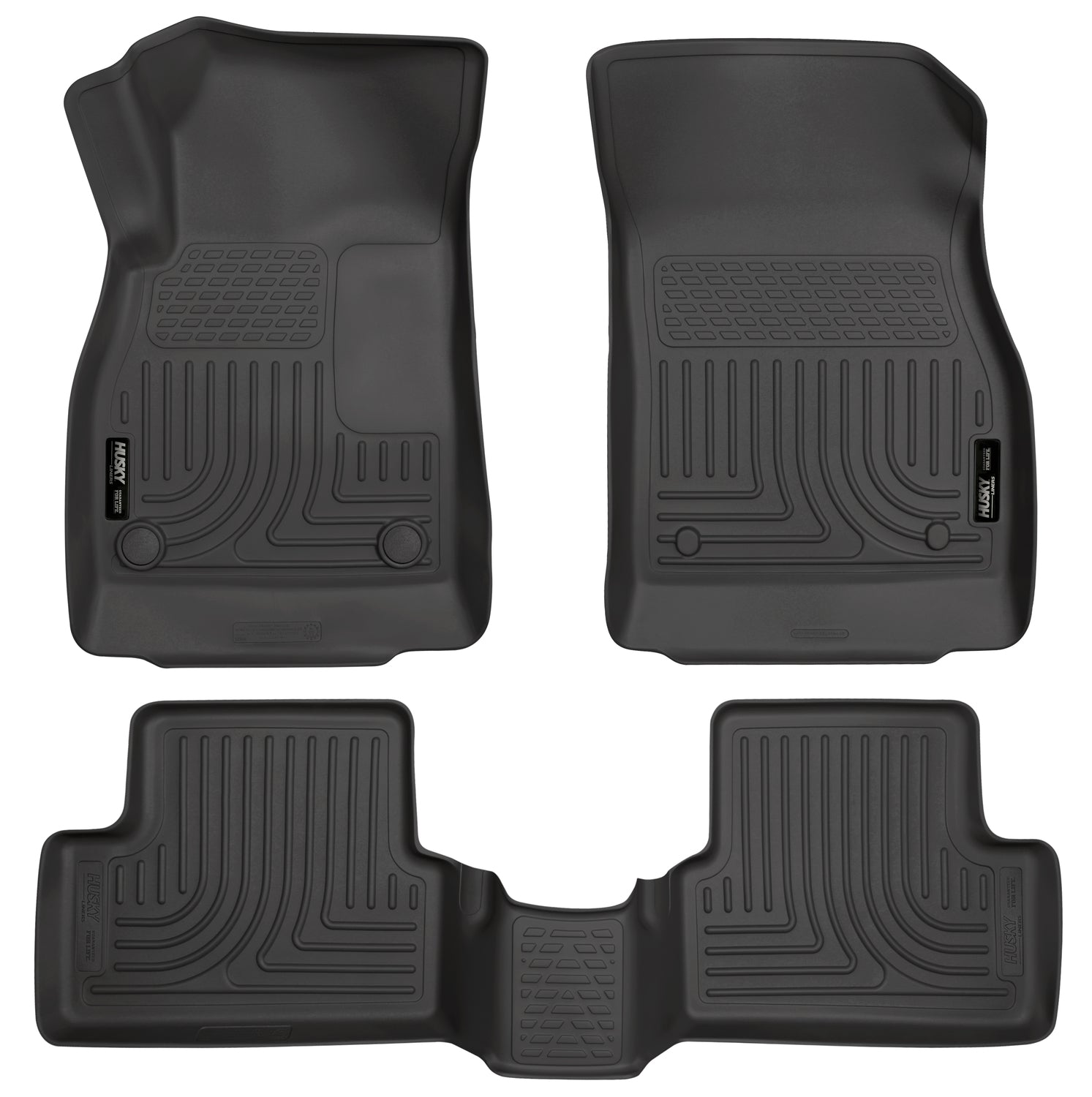 Weatherbeater Front & 2nd Seat Floor Liners For 2011-2016 Cruze Limited Husky Liners
