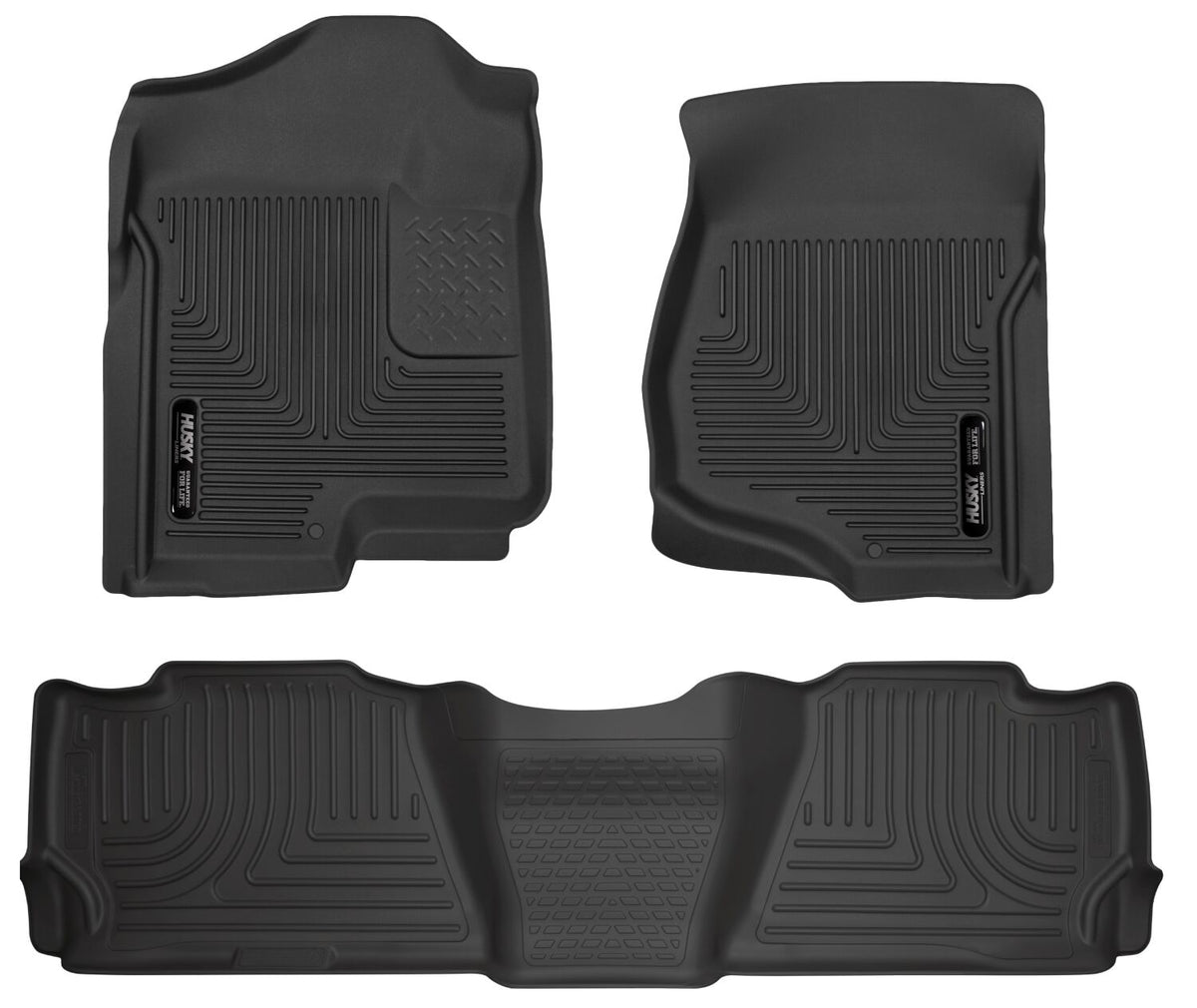 Weatherbeater Front & 2nd Seat Floor Liners For 2007-2014 Escalade/Tahoe/Yukon Husky Liners