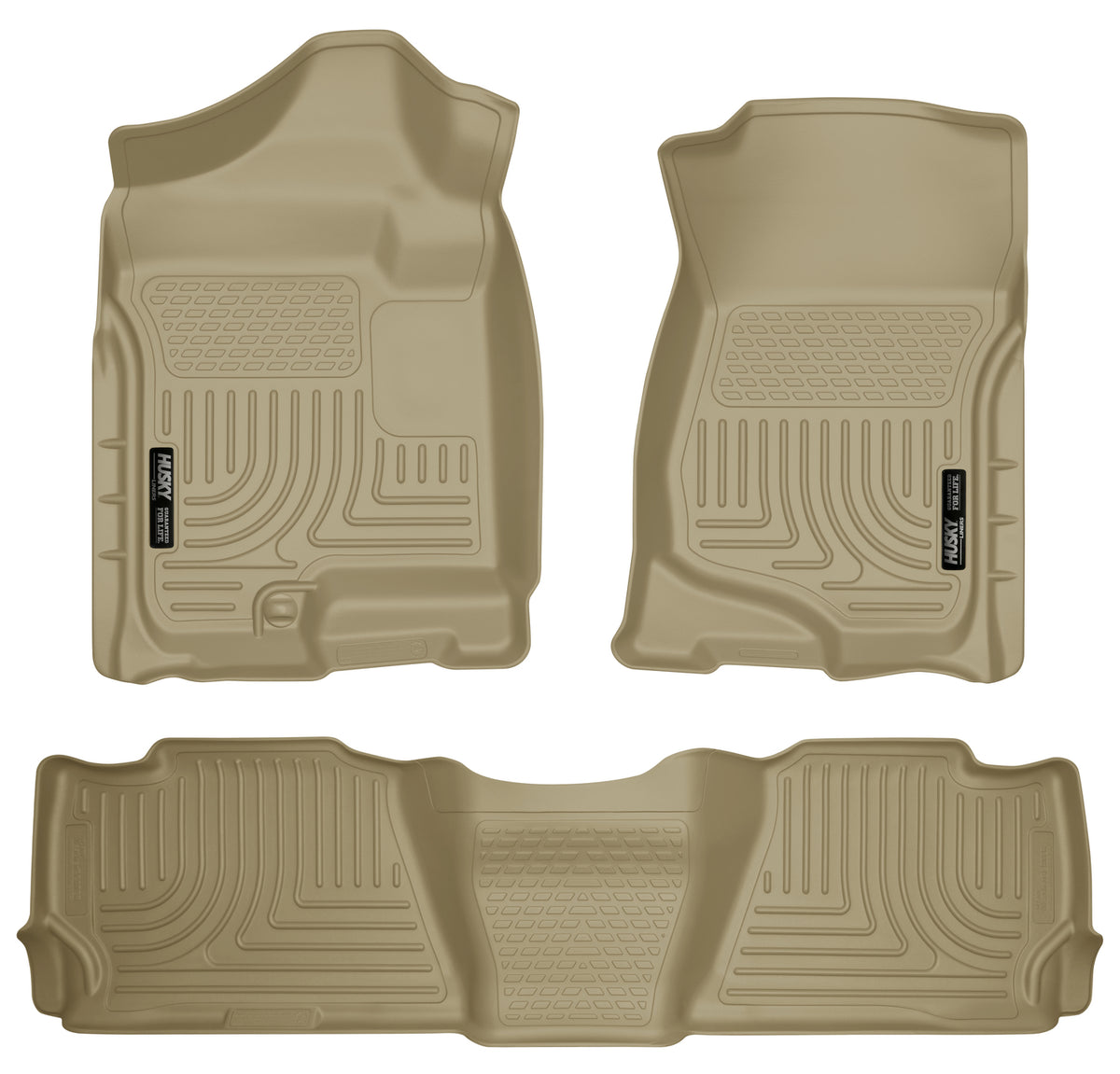 Weatherbeater Front & 2nd Seat Floor Liners For 2007-2014 Escalade/Tahoe/Yukon Husky Liners