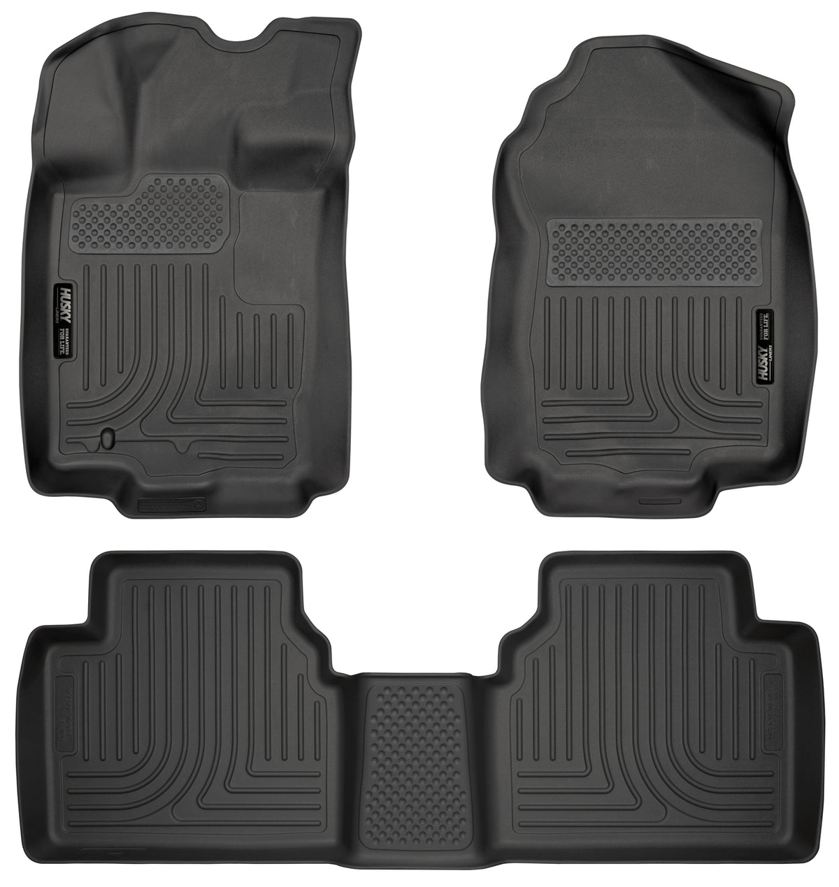 Weatherbeater Front & 2nd Seat Floor Liners For 2006-2012 Zephyr/Fusion/MKZ/Milan Husky Liners