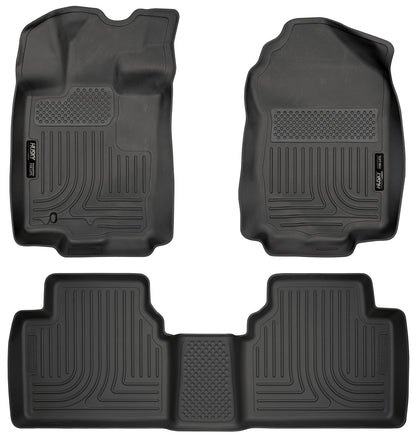 Weatherbeater Front & 2nd Seat Floor Liners For 2006-2012 Zephyr/Fusion/MKZ/Milan Husky Liners
