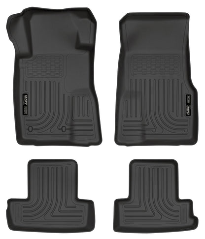Weatherbeater Front & 2nd Seat Floor Liners For 2010-2014 Mustang Husky Liners
