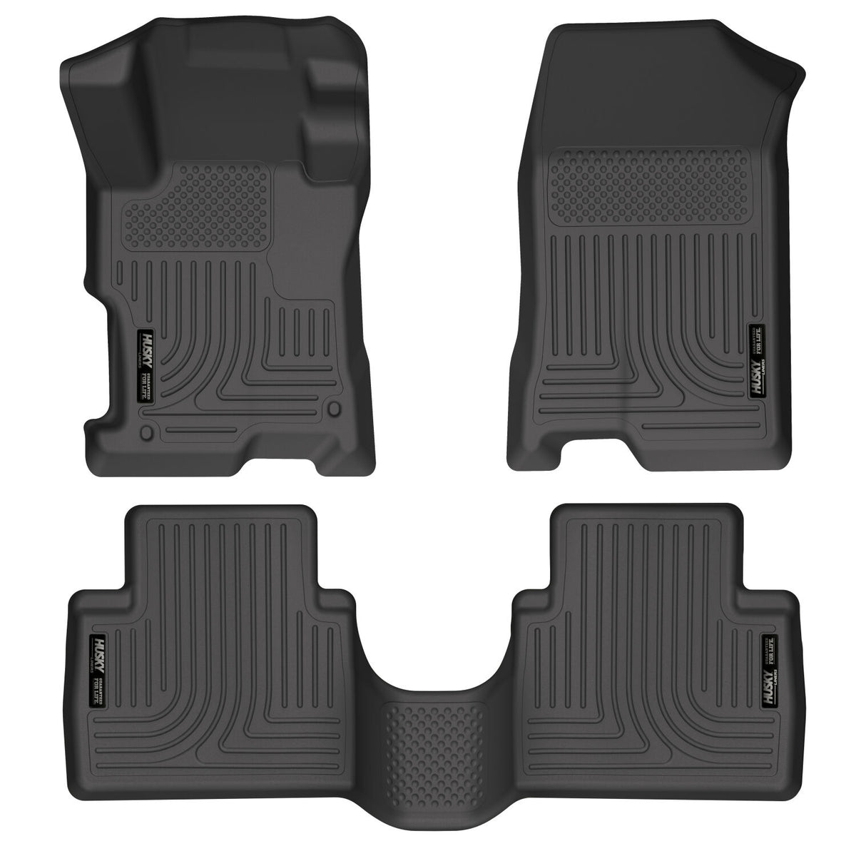 Weatherbeater Front & 2nd Seat Floor Liners For 2008-2012 Accord Husky Liners