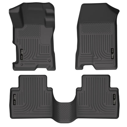 Weatherbeater Front & 2nd Seat Floor Liners For 2008-2012 Accord Husky Liners