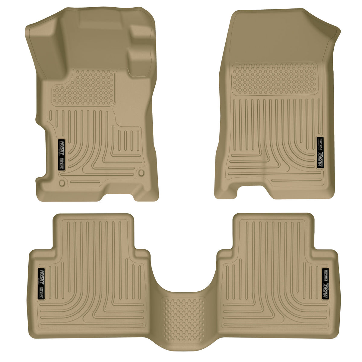 Weatherbeater Front & 2nd Seat Floor Liners For 2008-2012 Accord Husky Liners