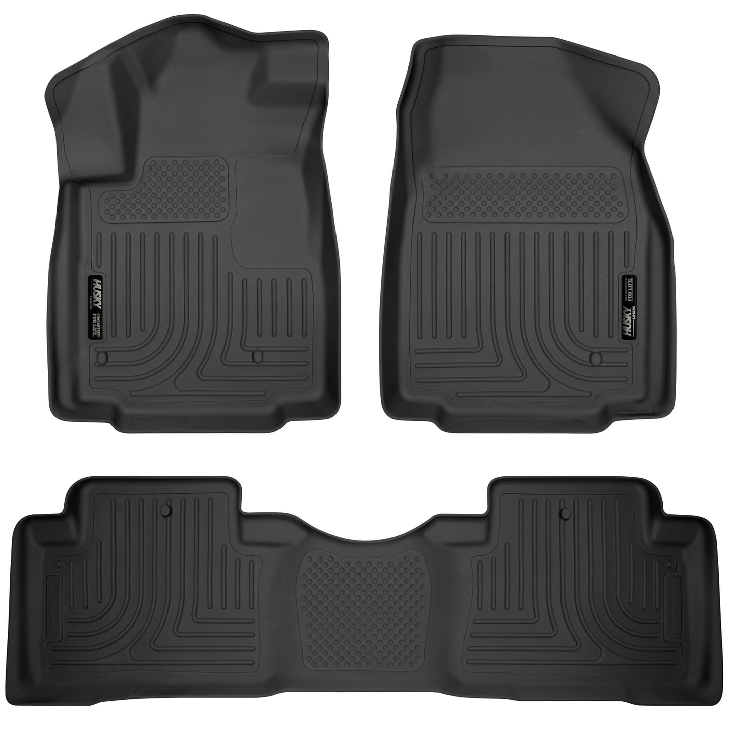 Weatherbeater Front & 2nd Seat Floor Liners For 2009-2015 Pilot Husky Liners