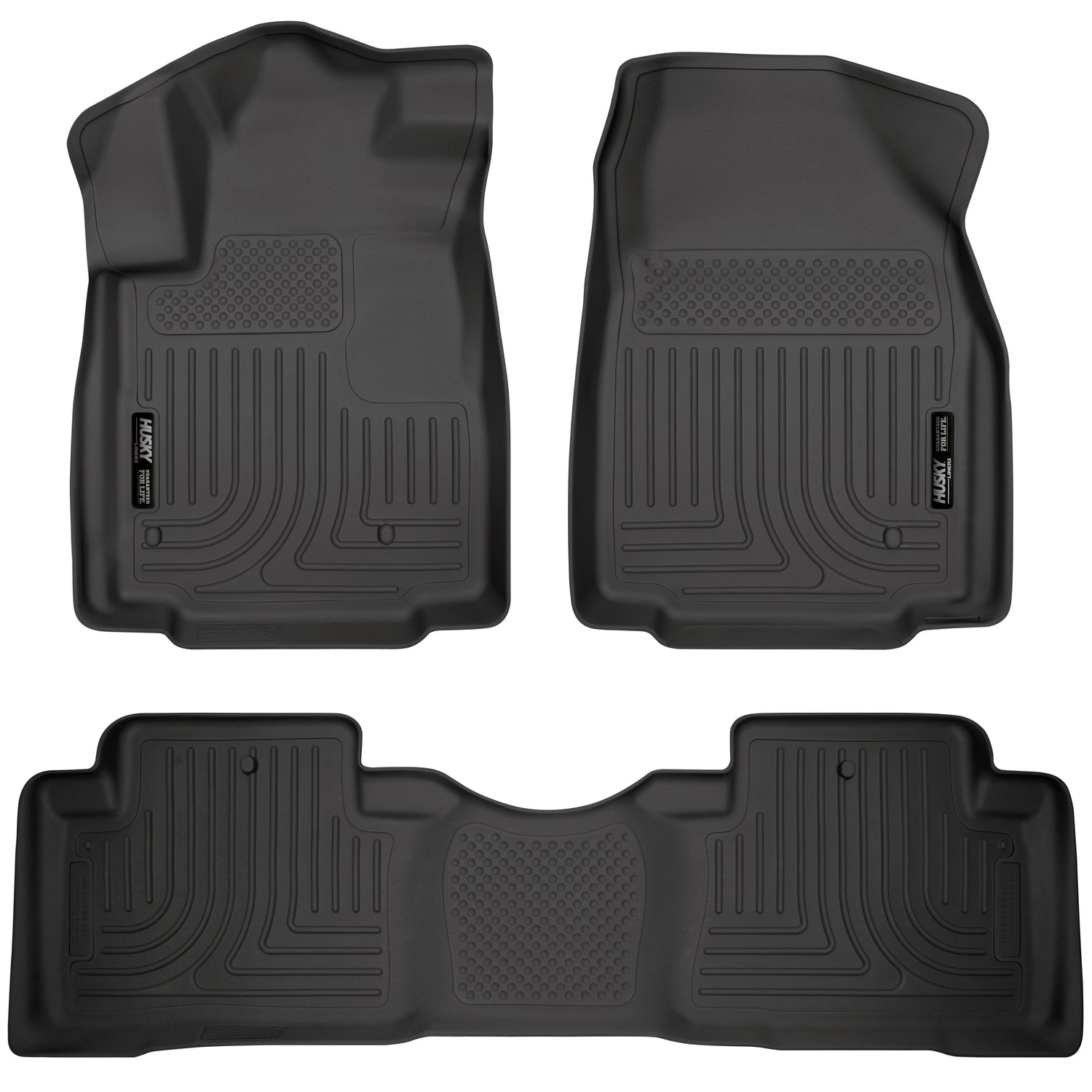 Weatherbeater Front & 2nd Seat Floor Liners For 2009-2015 Pilot Husky Liners