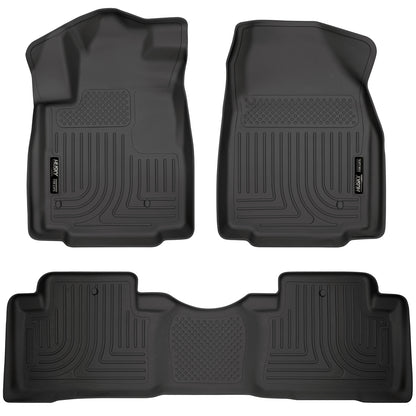 Weatherbeater Front & 2nd Seat Floor Liners For 2009-2015 Pilot Husky Liners