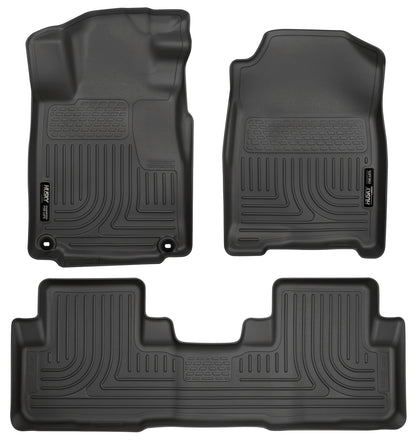Weatherbeater Front & 2nd Seat Floor Liners For 2012-2014 CR-V Husky Liners