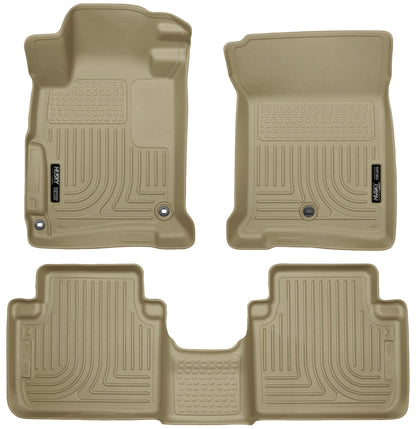 Weatherbeater Front & 2nd Seat Floor Liners For 2013-2017 Accord Husky Liners