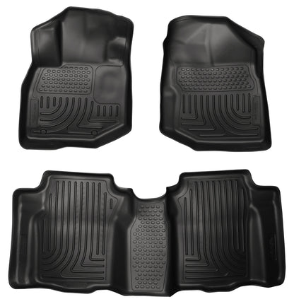 Weatherbeater Front & 2nd Seat Floor Liners For 2009-2013 Fit Husky Liners