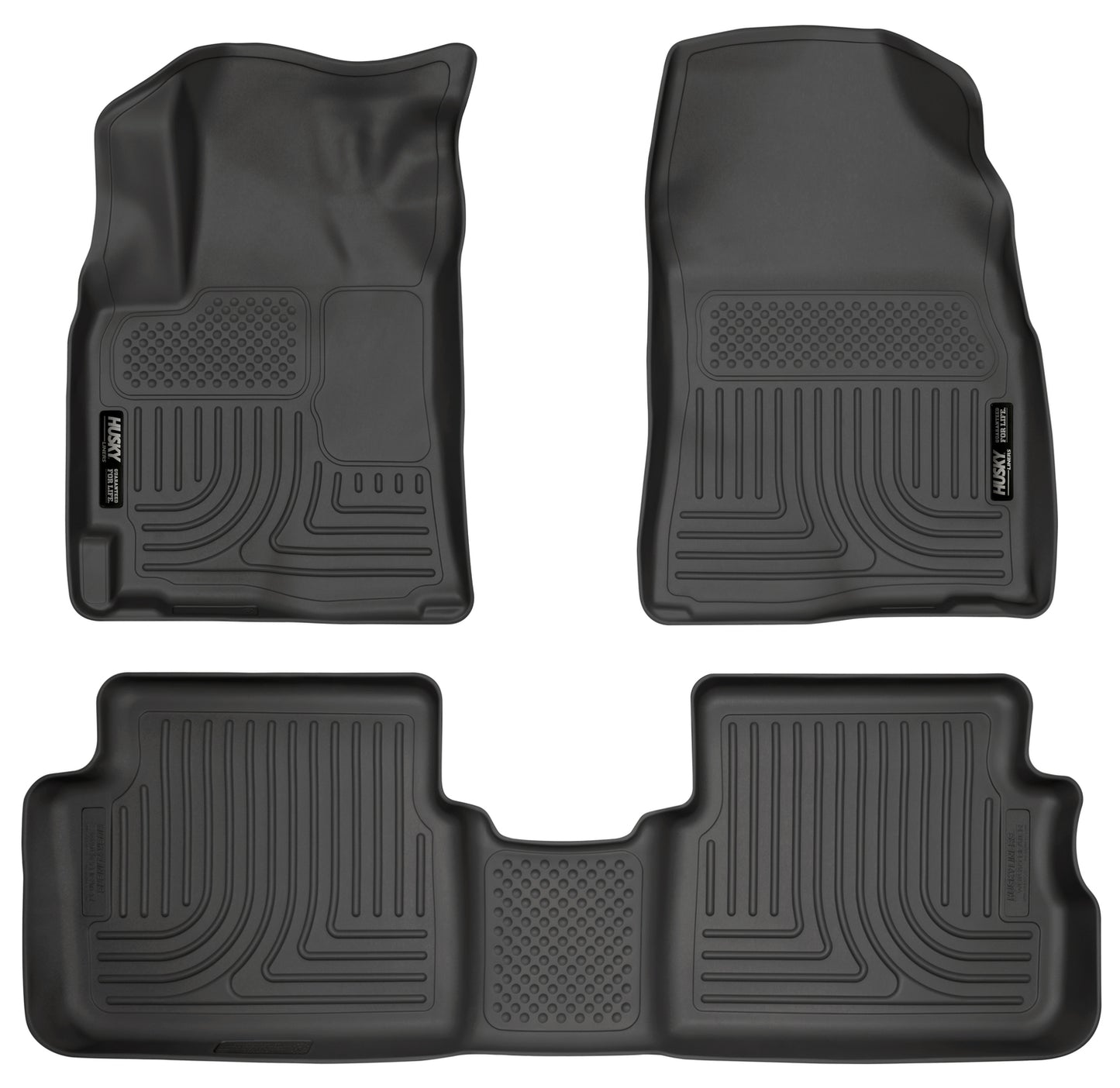 Weatherbeater Front & 2nd Seat Floor Liners For 2009-2013 Vibe/Corolla/Matrix Husky Liners