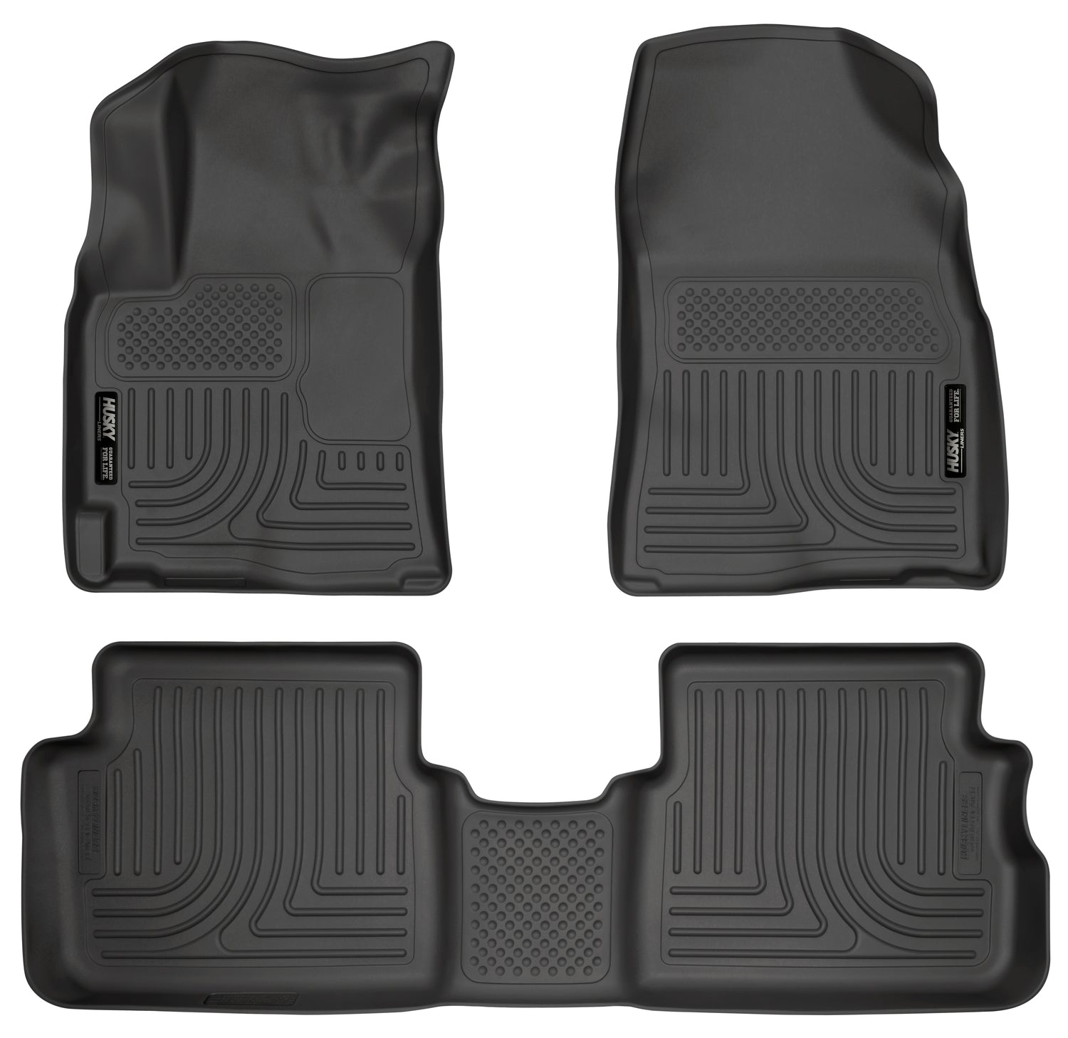 Weatherbeater Front & 2nd Seat Floor Liners For 2009-2013 Vibe/Corolla/Matrix Husky Liners