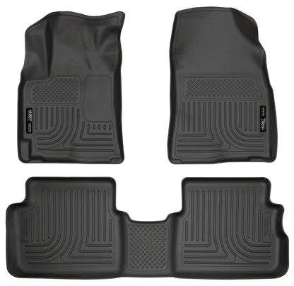 Weatherbeater Front & 2nd Seat Floor Liners For 2009-2013 Vibe/Corolla/Matrix Husky Liners