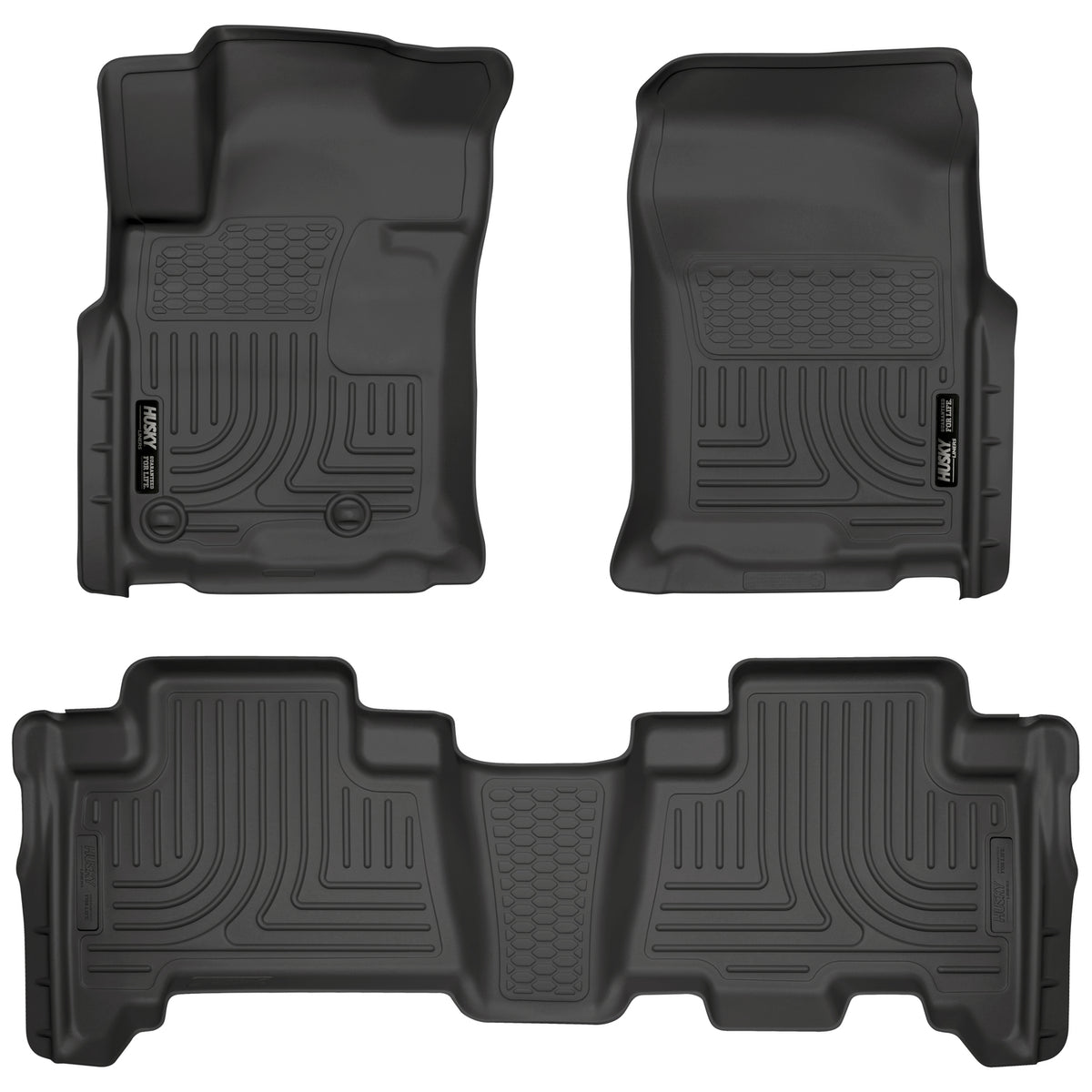 Weatherbeater Front & 2nd Seat Floor Liners For 2010-2013 GX460/4Runner Husky Liners